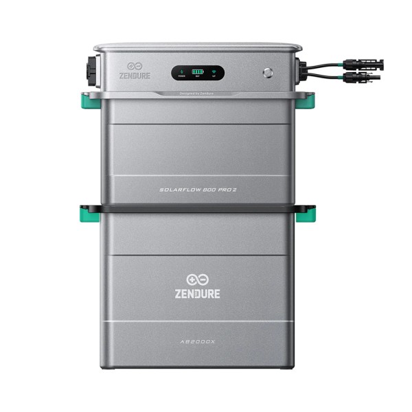 Zendure SolarFlow 800 Pro 2 + 1x AB2000X Balkonkraftwerk Speicher 3840Wh LiFePO4 800W 2640W PV 0% Mw
