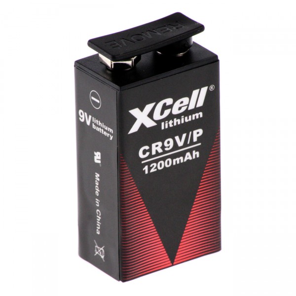 XCell 9V Block Lithium Hochleistungs- Batterien für Rauchmelder / Feuermelder