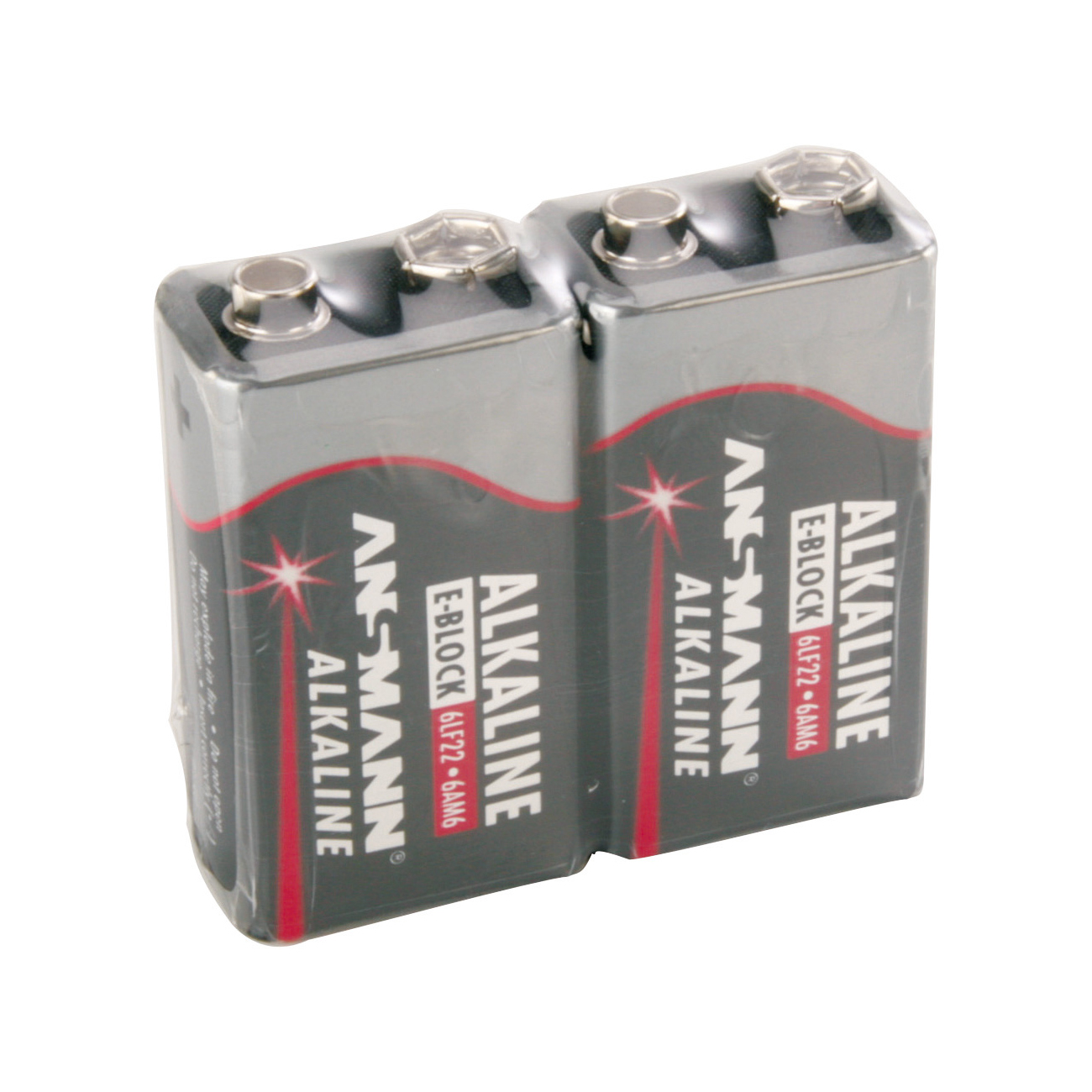 2er Pack 9 Volt Ansmann Red - 6LR61 - Alkaline 9V-Block | 9 Volt Block ...