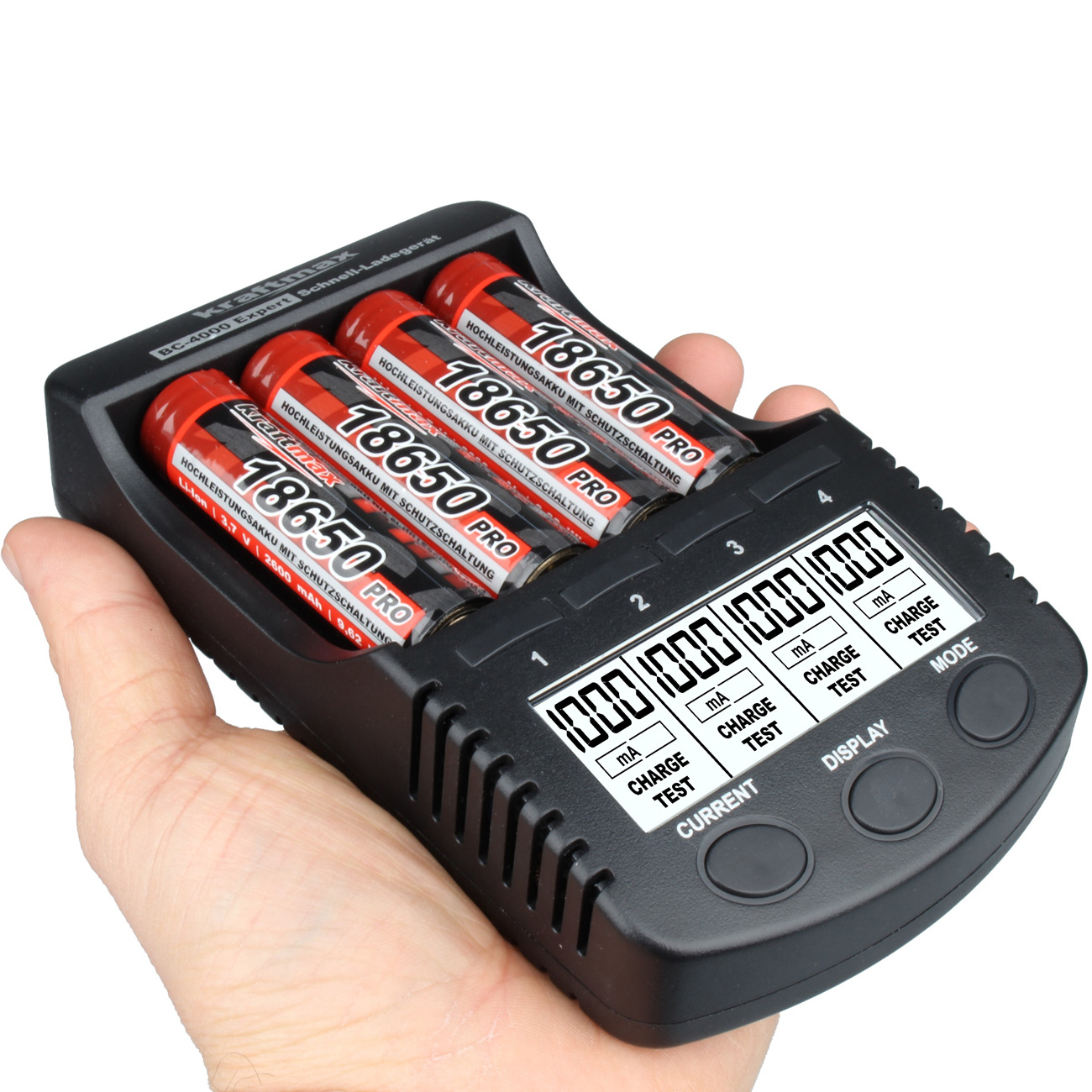 Test Batterie-Ladegeräte