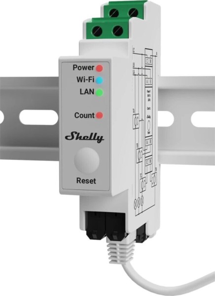 Shelly Pro 3EM 120A Smartmeter – Professioneller 3-Phasen Energiezähler mit LAN, WLAN & Modbus 0% Mw