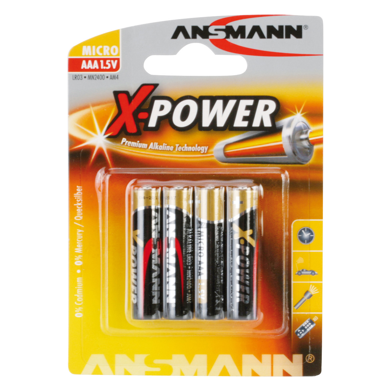 ANSMANN Alkaline Batterien RED, Micro AAA, 20 Stück Im Blister – Langlebige Energie Für Kleingeräte