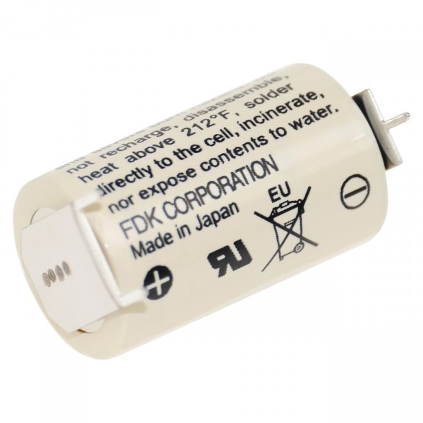 FDK Lithium Batterie - CR 14250SE-FT1 - 1/2AA Zelle - 3V / 850mAh - 3 Volt 1/2Mignon