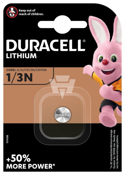 1er Blister Duracell Photobatterie CR1/3N Lithium - 3V / 160mAh - 3 Volt Power Photo Batterie