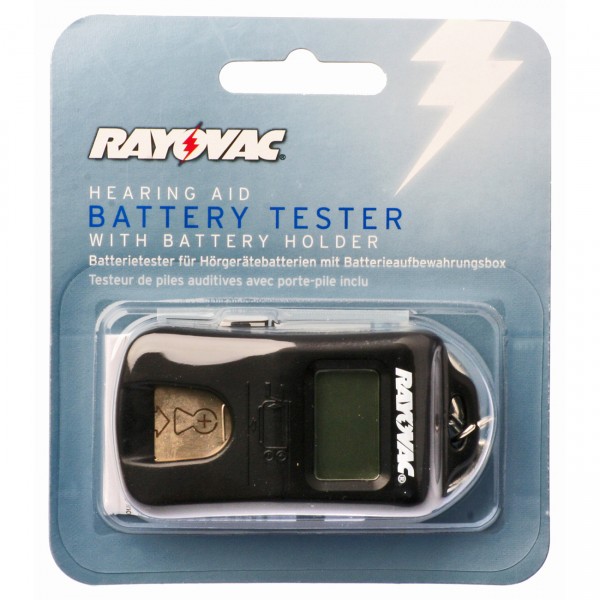Rayovac Tester für Hörgerätebatterien inkl. Batterieaufbewahrungsbox