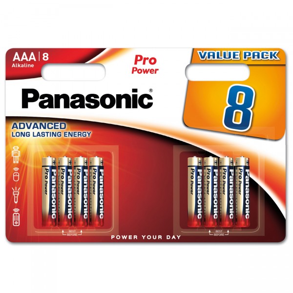 8er Blister Panasonic Pro Power Micro AA Batterie - LR03PPG