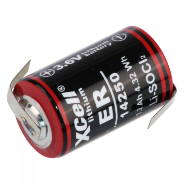 Kraftmax Lithium 3,6V Batterie LS14250 1/2 AA - Zelle LF Z-Form