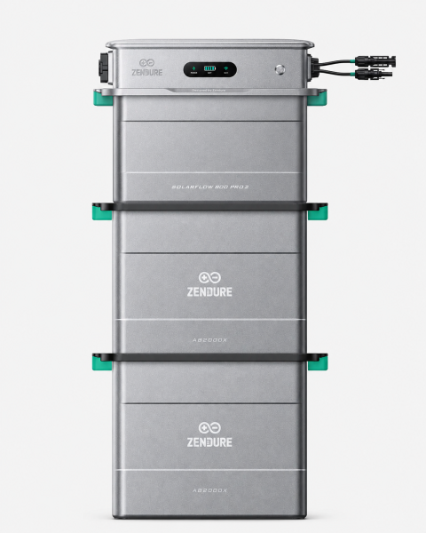 Zendure SolarFlow 800 Pro 2 + 2x AB2000X Balkonkraftwerk Speicher 5760Wh LiFePO4 800W 2640W PV 0% Mw
