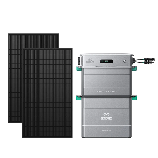 Zendure SolarFlow 800 PRO 2 + AB2000X Speicher + 2× Trina Solar Vertex S+ 505 Wp Komplettset | 3,84