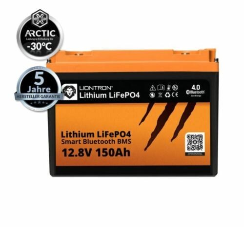 Liontron Lithium LiFePO4 12V / 12,8V Akku 150Ah - Arctic - Lifepo 4 Akku - BMS Bluetooth