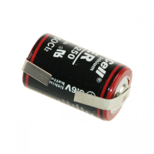 Kraftmax Lithium 3,6V Batterie LS14250 1/2 AA - Zelle LF U-Form