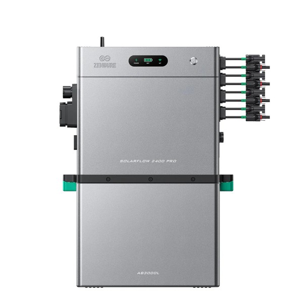 Zendure SolarFlow 2400 Pro + 1x AB3000L Batterie – 2400W bidirektionaler AC Speicher | modularer Sol