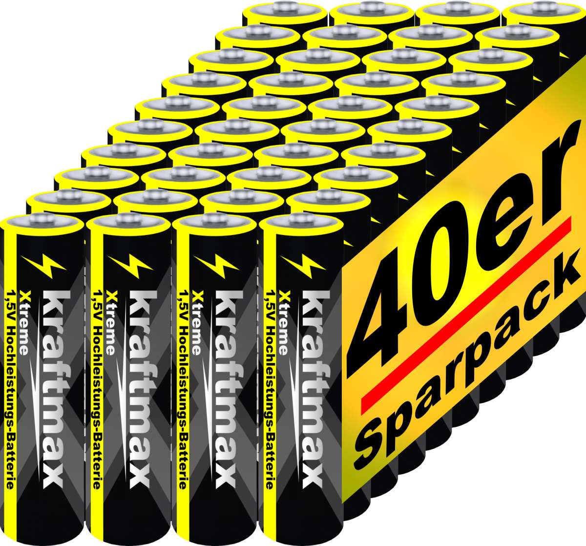 Kraftmax 40er Pack CR2032 Lithium Hochleistungs Batterie F r