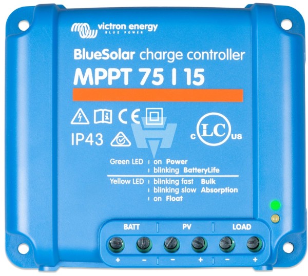 Victron BlueSolar MPPT 75/15 Solarladeregler - 12/24V 15A