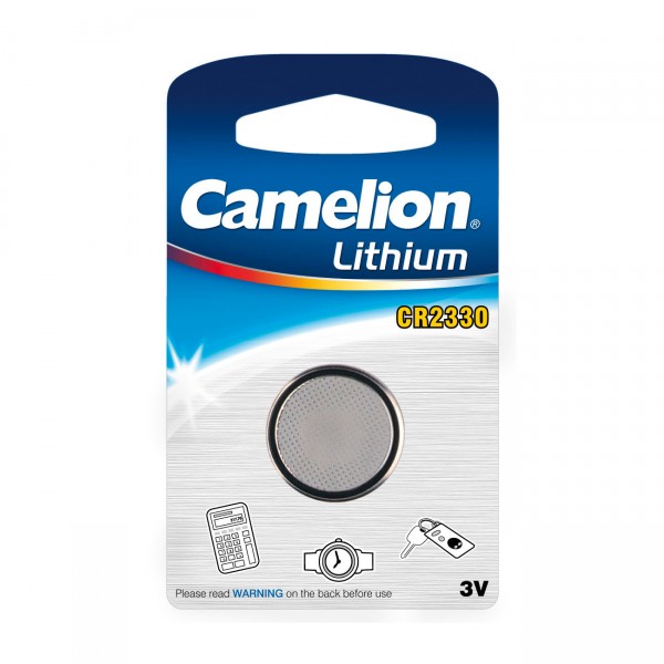 1er Blister Camelion Lithium-Knopfzelle CR2330 Lithium 3V / 260mAh - 3 Volt CR 2330 Lithium Batterie