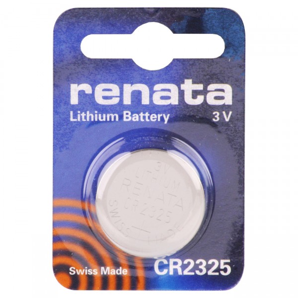 1er Blister Renata Lithium-Knopfzelle CR2325 - 3V / 190mAh - 3 Volt Lithium CR 2325 Batterie
