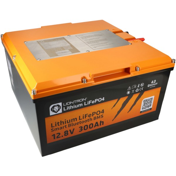 Liontron LiFePO4 Akku 12V / 12,8V 300Ah Wohnmobil Untersitz Batterie mit Bluetooth